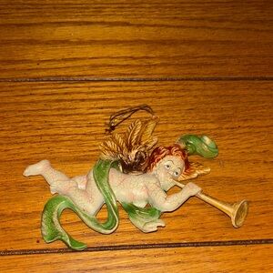 Vintage Angel Ornament with Trumpet
